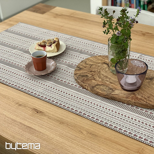 Namizni prt in šal TOSCANA VALERY RIGA BORDON STRIPE