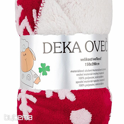 odeja Sheep CHRISTMAS RED 150x200