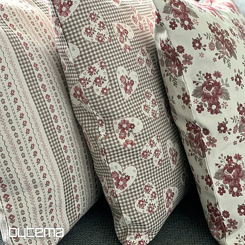Prevleka za blazino TOSCANA RIGA STRIPE bordo
