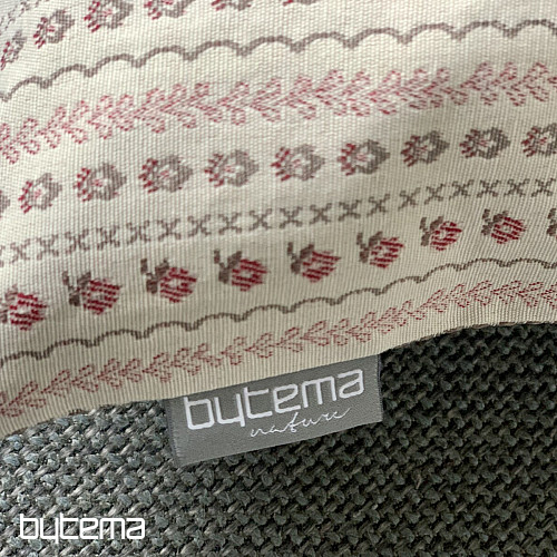 Prevleka za blazino TOSCANA RIGA STRIPE bordo