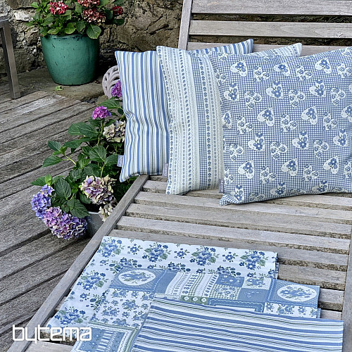 Prevleka za blazino TOSCANA RIGA STRIPE modra