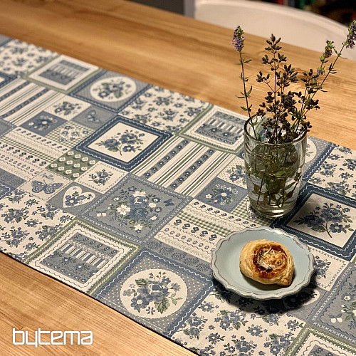 Prt in šal TOSCANA VALERY PATCHWORK modra