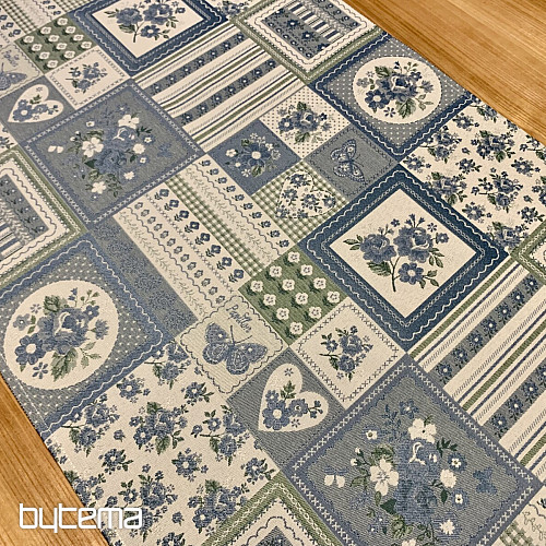 Prt in šal TOSCANA VALERY PATCHWORK modra