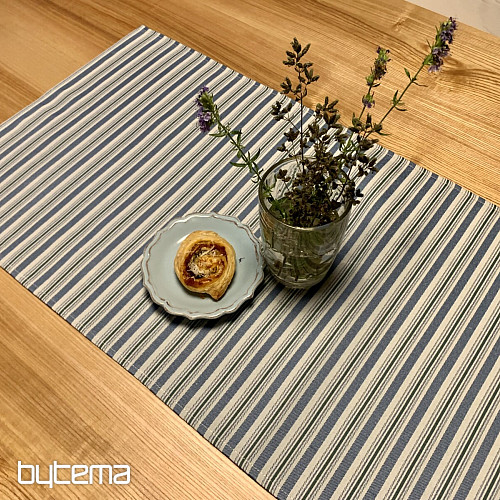 Prt in šal TOSCANA VALERY MULTI STRIPE modra