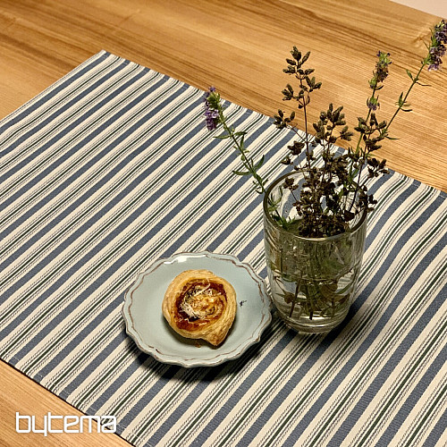 Prt in šal TOSCANA VALERY MULTI STRIPE modra