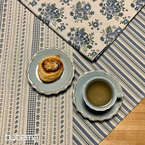 Prt in šal TOSCANA VALERY MULTI STRIPE modra