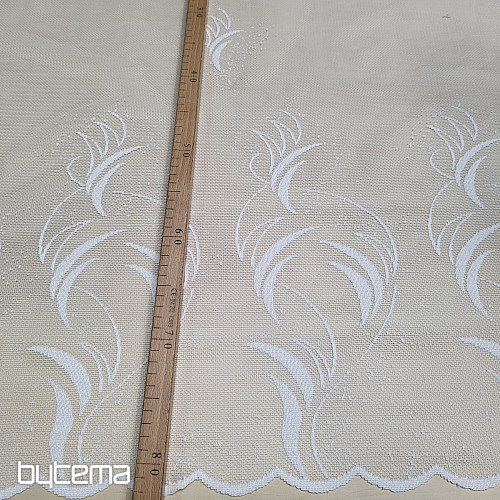 Žakard zavesa V 318/170 bela