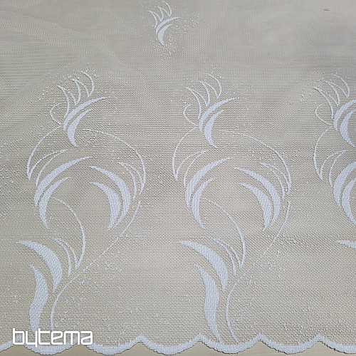Žakard zavesa V 318/170 bela