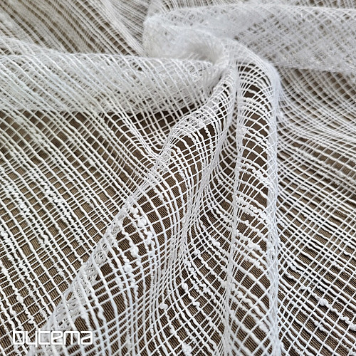 Jacquard zavesa 1600 bela