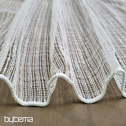 Jacquard zavesa 1600 bela