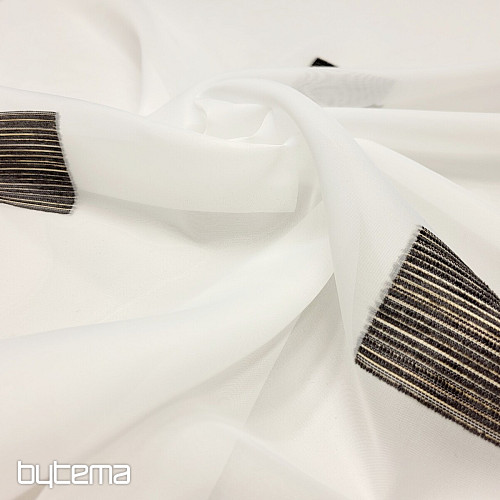 Voile zavesa GERSTER ČRNI KVADRAT