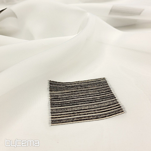 Voile zavesa GERSTER ČRNI KVADRAT