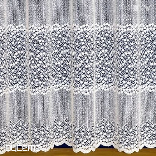 Jacquard zavesa A3891 bela