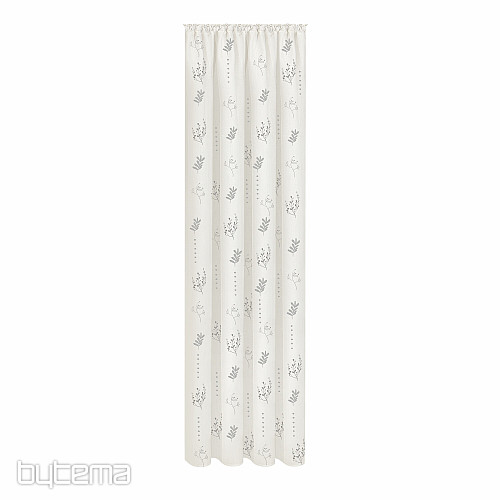 NATURE Gerster zavesa FLOWERS GREY