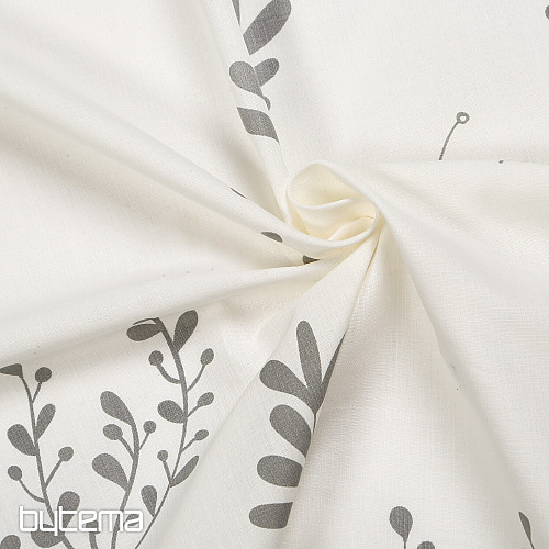 NATURE Gerster zavesa FLOWERS GREY
