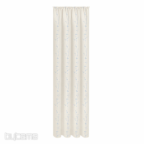 NATURE Gerster zavesa VEZENE Twigs MODRA
