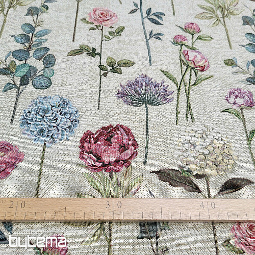Tkanina za tapiserije FLORES TIME