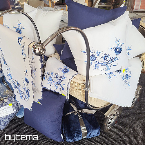 Prevleka za blazino ONION BLUE-WHITE