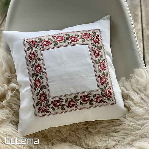 Vezena prevleka za blazino ROSE