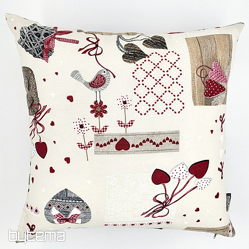 Okrasna prevleka za blazino TM PATCHWORK bordo