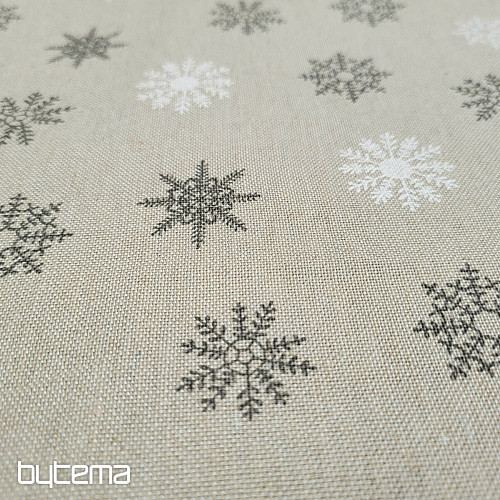 Dekorativna tkanina FLAKES GREY WHITE