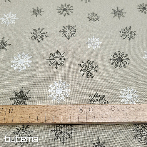 Dekorativna tkanina FLAKES GREY WHITE