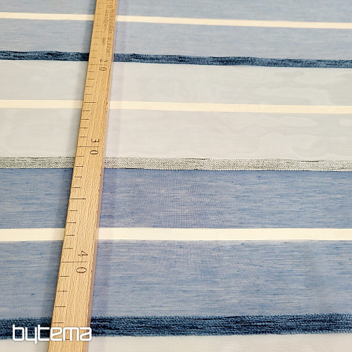 Voile zavesa BLUE WHITE STRIPES