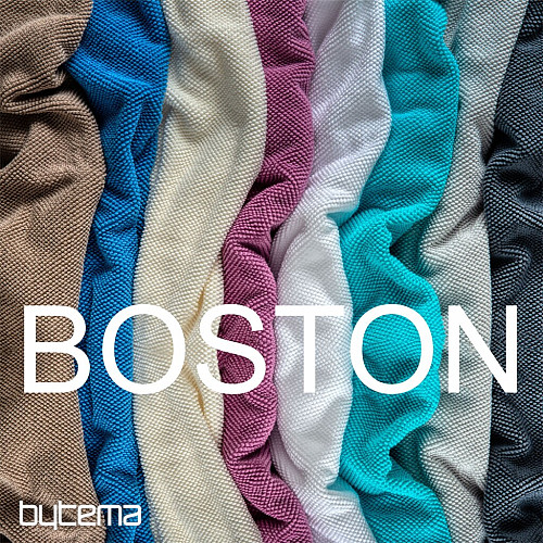 Bombažna kopalniška preproga BOSTON WHITE 001