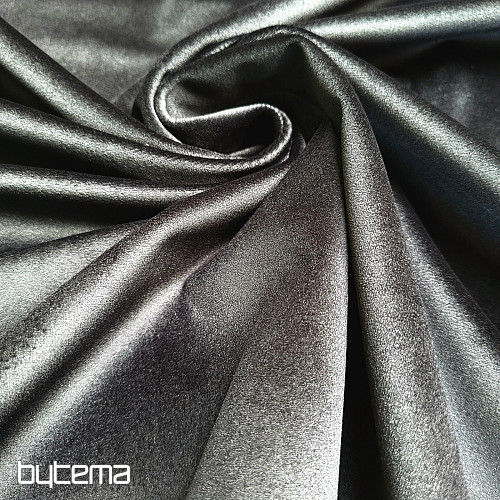 Žametna dekorativna tkanina RIVIERA BLACK