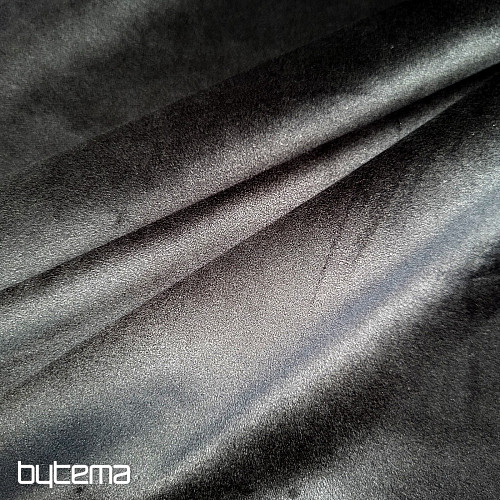 Žametna dekorativna tkanina RIVIERA BLACK