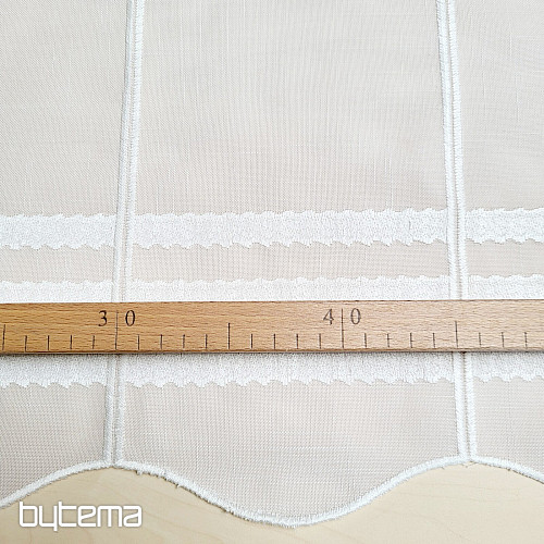 Vitražna zavesa GERSTER 11611/0010 bela
