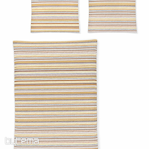 IRISETTE luksuzni mehki krep EASY 8513-50 oranžne črte