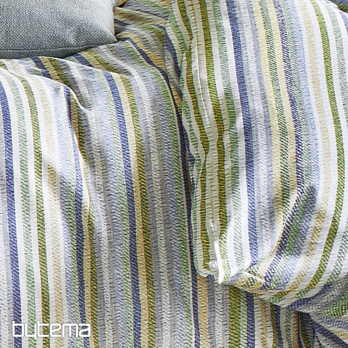 IRISETTE luksuzni mehki krep EASY 8513-30 zelene črte