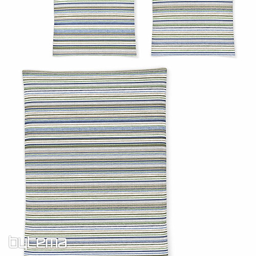 IRISETTE luksuzni mehki krep EASY 8513-30 zelene črte