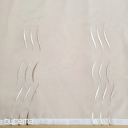 Končana zavesa WAVE BEIGE