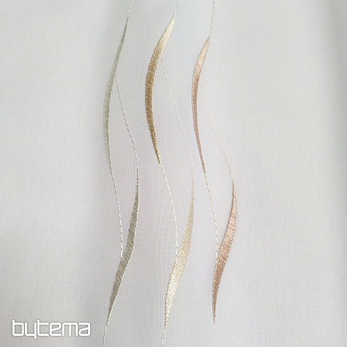 Končana zavesa WAVE BEIGE