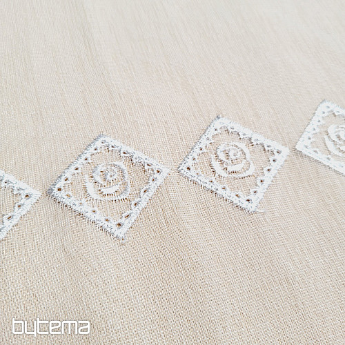 Končana zavesa WHITE ROSE