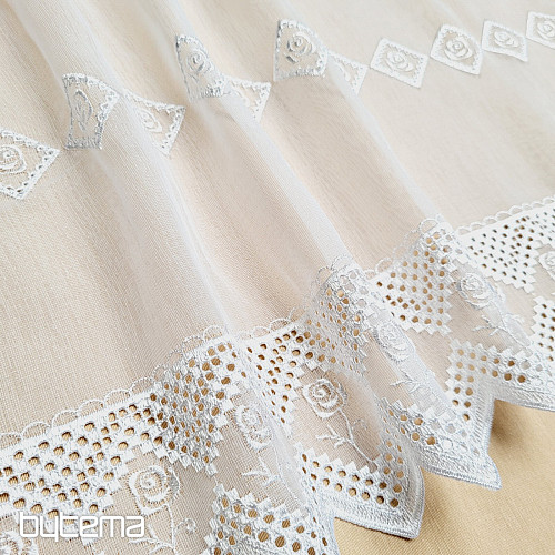 Končana zavesa WHITE ROSE