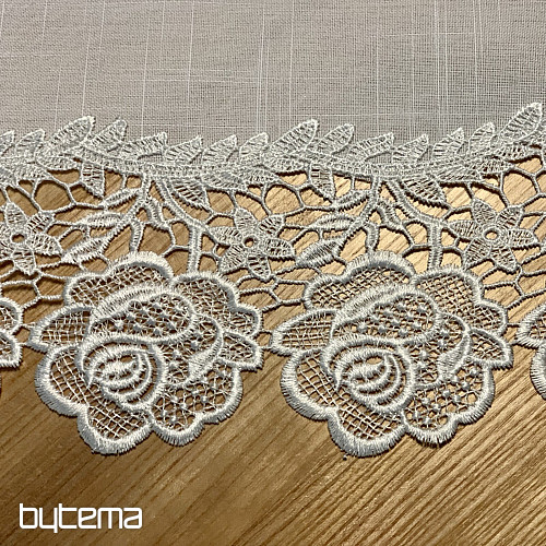 Prt WHITE ROSE LACE
