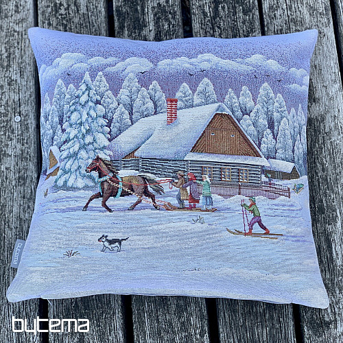 Ovitek za božični gobelin WINTER RIDE