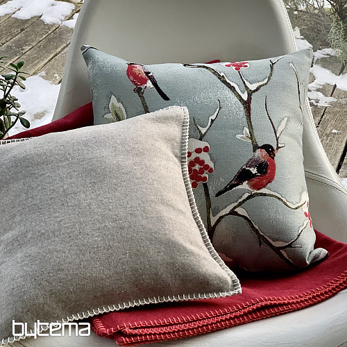 Luksuzna blazina HÍL sivo-modra