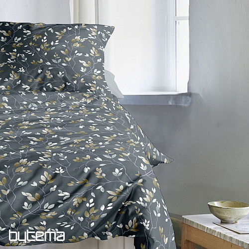 IRISETTE luksuzni bombažni saten WAVE 8565-20 BRANCHES siva