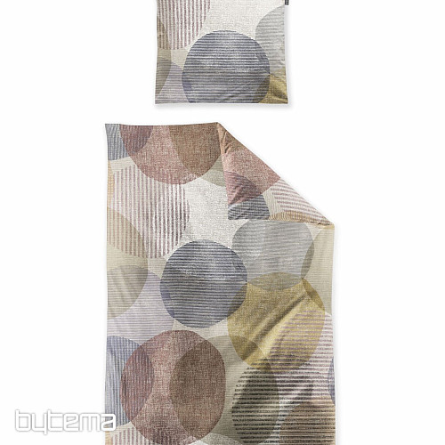 IRISETTE luksuzna posteljnina iz flanele ZOBEL 8553-50 COLOR WHEELS