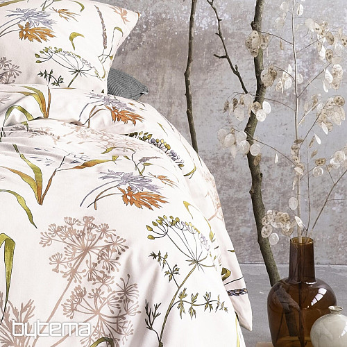 Luksuzna posteljnina iz flanele IRISETTE KOALA 8425-90 MEADOW GRASS bela