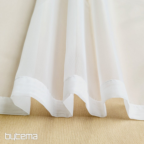 Končana voile zavesa BELA