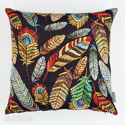 Goblen prevleka za blazino FEATHER BLACK