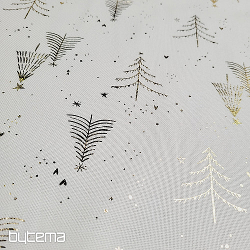 Bombažna CANVAS tkanina GOLDEN TREES