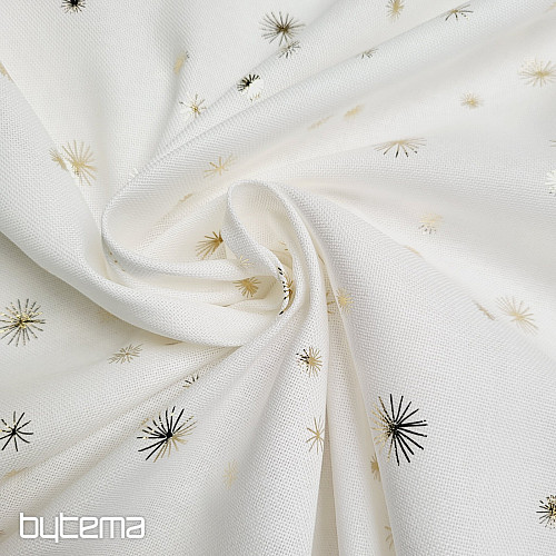 Bombažno platno blago ZLATE ZVEZDE