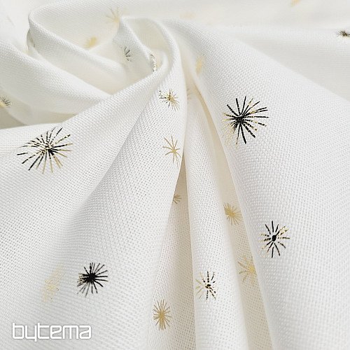 Bombažno platno blago ZLATE ZVEZDE