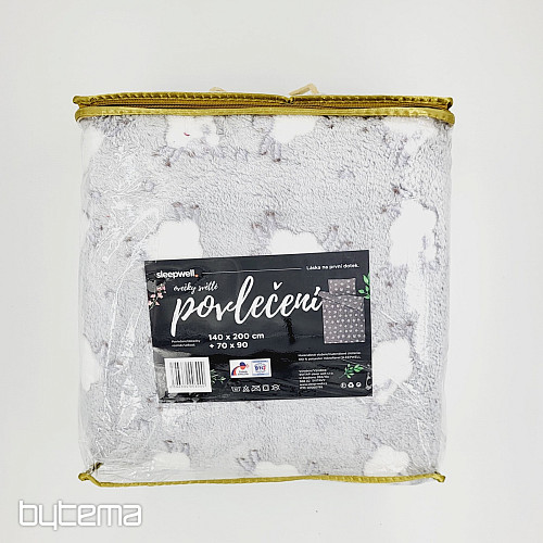 Posteljnina MF OVČICA svetlo siva